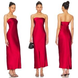 Revolve More To Come Women’s Emma Strapless Maxi Dress‎ Red  Size Smal